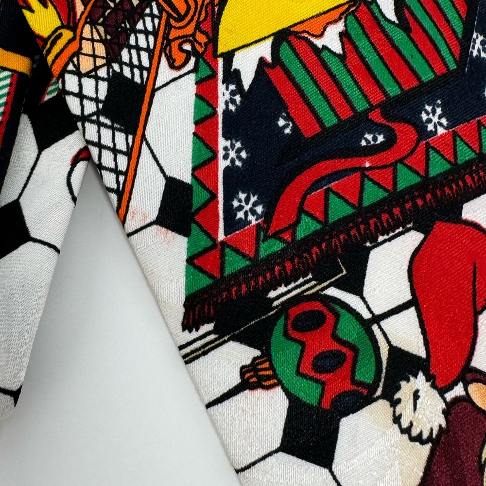 Vintage 90's‎ Looney Tunes Mania Christmas Neck Tie, Taz, Bugs, Marvin, Daffy - Picture 4 of 6